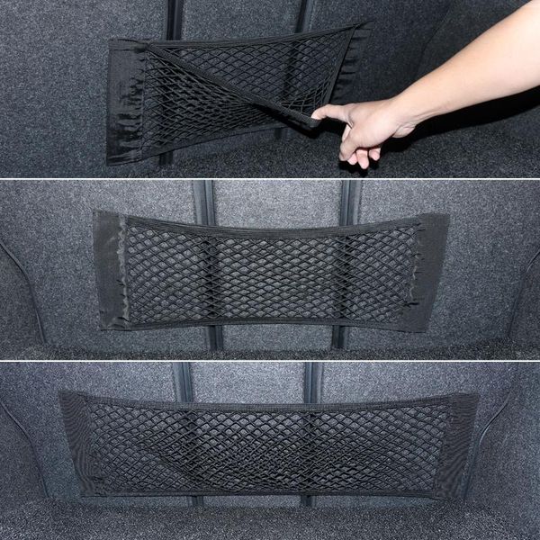 car organizer black mesh storage net pocket seat trunk finishing bag general purpose
car organizer black mesh storage net pocket seat trunk finishing bag general purpose