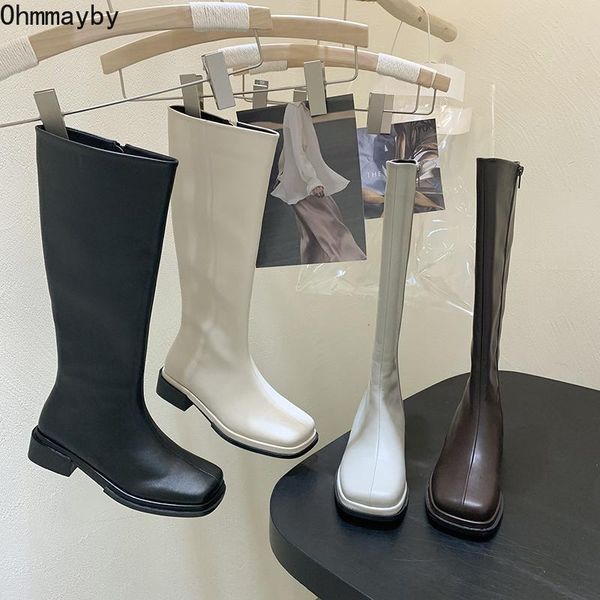 boots fashion women knee-high woman square toe zipper low heels 2021 autumn winter white female knight long 35-40, Black
boots fashion women knee-high woman square toe zipper low heels 2021 autumn winter white female knight long 35-40, Black