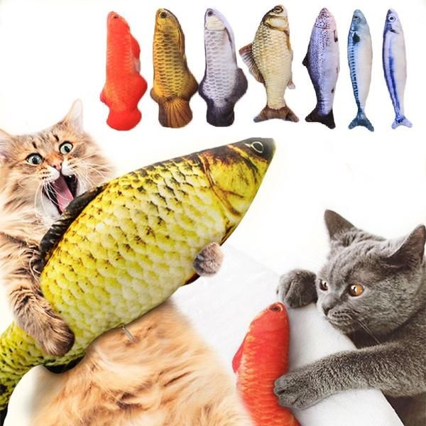 20/30/40cm pet plush 3d fish-shaped cat interactive toy fish catnip pillow doll simulation toys
20/30/40cm pet plush 3d fish-shaped cat interactive toy fish catnip pillow doll simulation toys