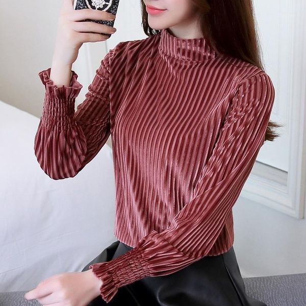 women's t-shirt woman tshirts spring and autumn turtleneck long-sleeved ropa mujer camisetas, White
women's t-shirt woman tshirts spring and autumn turtleneck long-sleeved ropa mujer camisetas, White