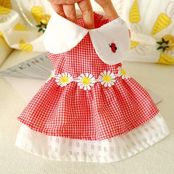 dog apparel dress red plaid flower spring summer pets outfits clothes for small party skirt puppy pet costume zm815
dog apparel dress red plaid flower spring summer pets outfits clothes for small party skirt puppy pet costume zm815