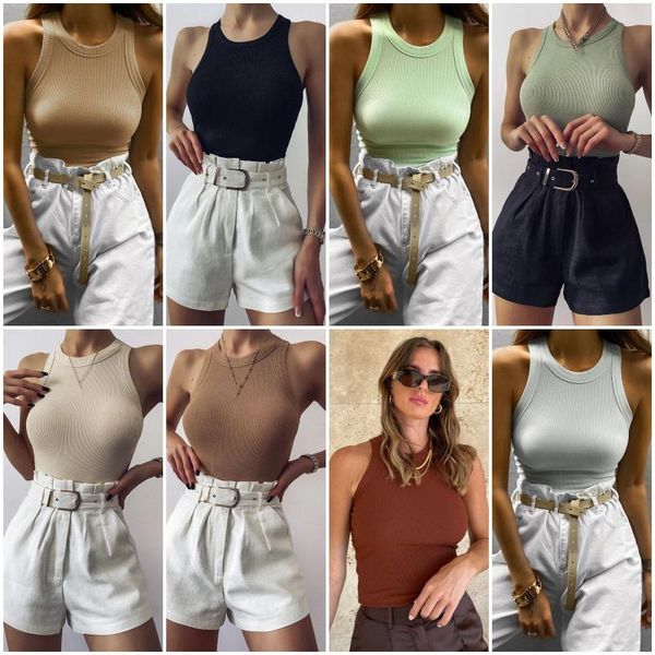 women's tanks & camis summer women tees fashion casual female spring solid color round neck sleeveless c2573, White
women's tanks & camis summer women tees fashion casual female spring solid color round neck sleeveless c2573, White