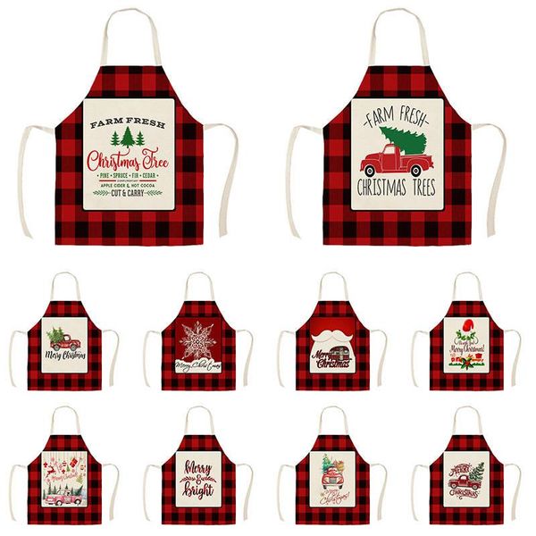 aprons red christmas pattern apron for kitchen cooking accessories women baking child
aprons red christmas pattern apron for kitchen cooking accessories women baking child