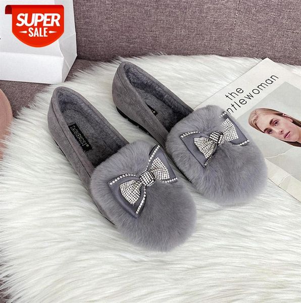 real rabbit fur plus velvet cotton shoes, outer women's thick-soled bowknot, slip-on lazy shoes #yp2y, Black
real rabbit fur plus velvet cotton shoes, outer women's thick-soled bowknot, slip-on lazy shoes #yp2y, Black