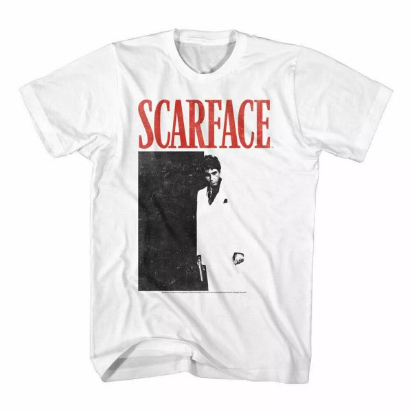 scarface logo t shirt licensed mob mafia al pacino movie tee white, White;black
scarface logo t shirt licensed mob mafia al pacino movie tee white, White;black
