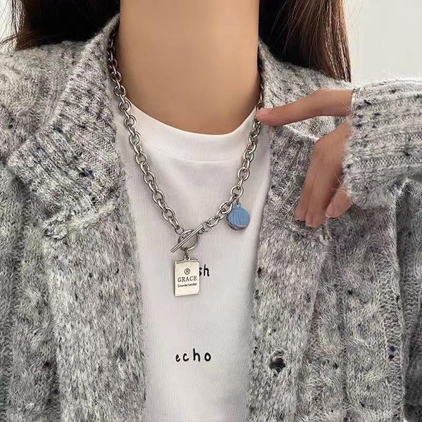 chains hoodie chain street round square brand head necklace national tide hong kong style dark clavicle, Silver
chains hoodie chain street round square brand head necklace national tide hong kong style dark clavicle, Silver