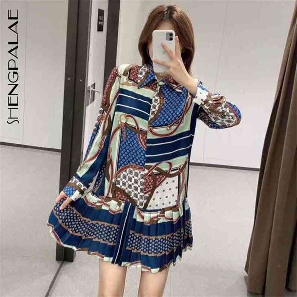 geometric chain printing dress women's spring lapel long sleeve pleated loose above knee shirt 5a741 210427, Black;gray
geometric chain printing dress women's spring lapel long sleeve pleated loose above knee shirt 5a741 210427, Black;gray
