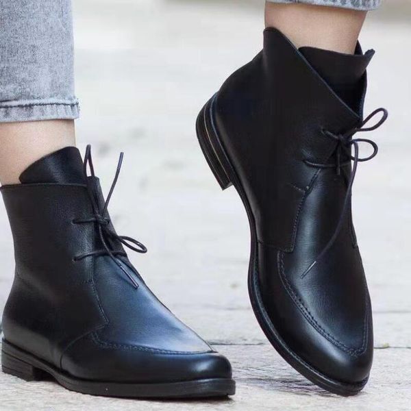 boots 2021 autumn ankle women zipper shoes woman rubber female lace-up flat with casual short, Black
boots 2021 autumn ankle women zipper shoes woman rubber female lace-up flat with casual short, Black