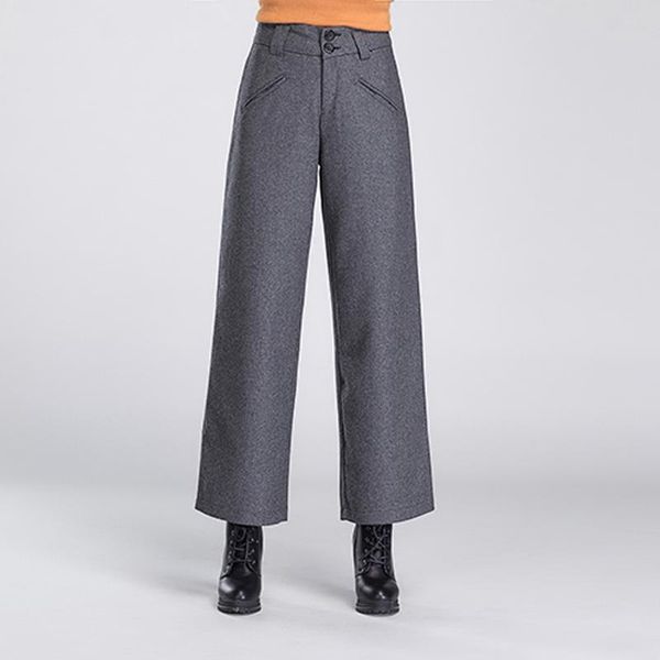 women's pants & capris female spring plus size thick wide leg woman fall 50% wool loose trousers lady winter woolen high ankle-length, Black;white
women's pants & capris female spring plus size thick wide leg woman fall 50% wool loose trousers lady winter woolen high ankle-length, Black;white