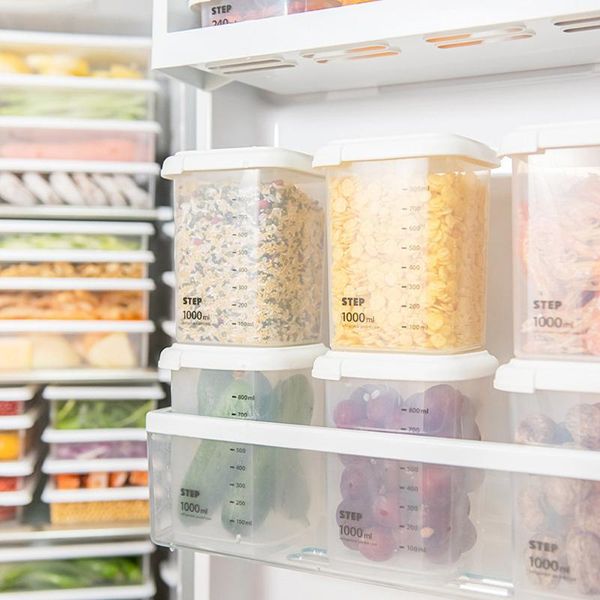 storage bottles & jars plastic sealed kitchen box transparent canister keep fresh jar container multi-capacity supplies
storage bottles & jars plastic sealed kitchen box transparent canister keep fresh jar container multi-capacity supplies