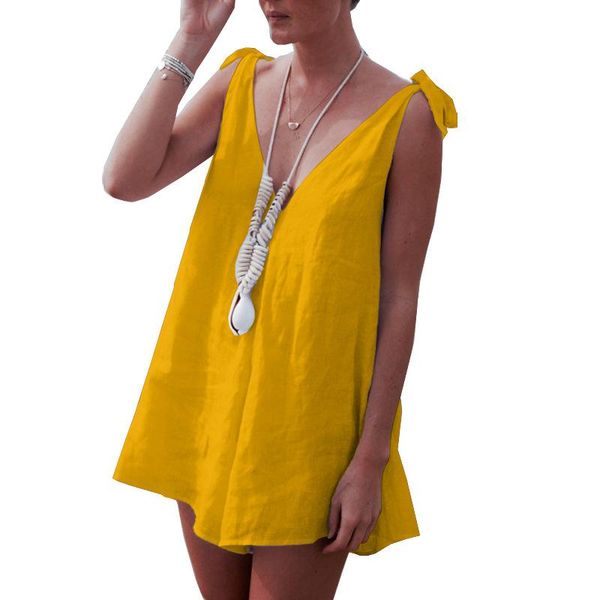 women's jumpsuits & rompers summer solid cotton linen womens jumpsuit bow tie v neck loose playsuits boho beach playsuit sleeveless tun, Black;white
women's jumpsuits & rompers summer solid cotton linen womens jumpsuit bow tie v neck loose playsuits boho beach playsuit sleeveless tun, Black;white