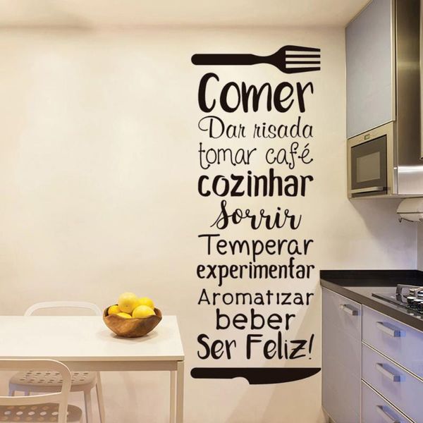 wall stickers tomar café cozinhar forrir portuguese quotes decals for kitchen home decor mural removable poste ru2220
wall stickers tomar café cozinhar forrir portuguese quotes decals for kitchen home decor mural removable poste ru2220