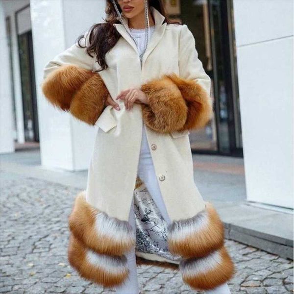 women's fur & faux fursarcar 2021 fashion women winter natural long cashmere jacket luxurious woolen real coat cuff for feam, Black
women's fur & faux fursarcar 2021 fashion women winter natural long cashmere jacket luxurious woolen real coat cuff for feam, Black