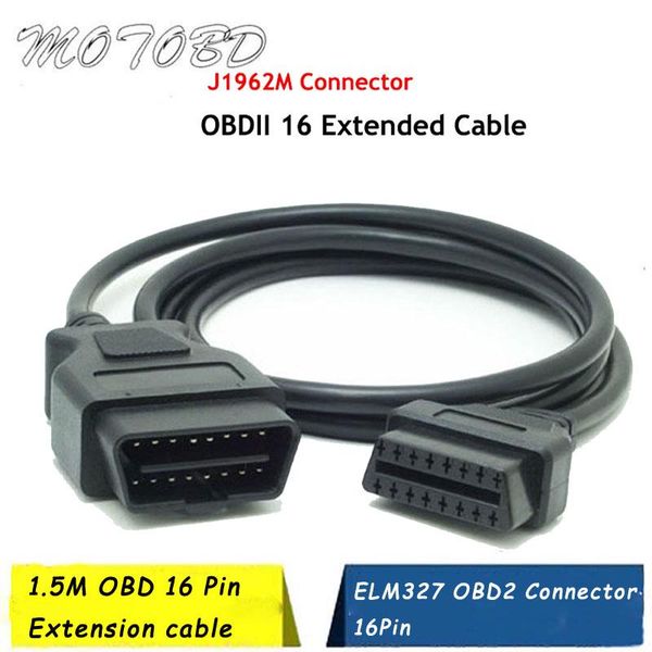 diagnostic tools 1.5m obd 16 pin male to female obd2 obdii extension cable connector 16pin elm327
diagnostic tools 1.5m obd 16 pin male to female obd2 obdii extension cable connector 16pin elm327