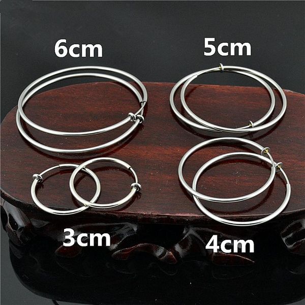 clip-on & screw back shineliang stainless steel concealed spring clip on ear without piercing jewellery earrings for women men no allergy, Silver
clip-on & screw back shineliang stainless steel concealed spring clip on ear without piercing jewellery earrings for women men no allergy, Silver