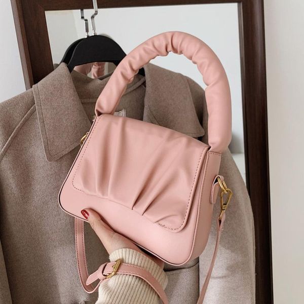 fashion folds design solid color small shoulder handbags 2021 trend female simple wild pu leather crossbody bags casual tote
fashion folds design solid color small shoulder handbags 2021 trend female simple wild pu leather crossbody bags casual tote
