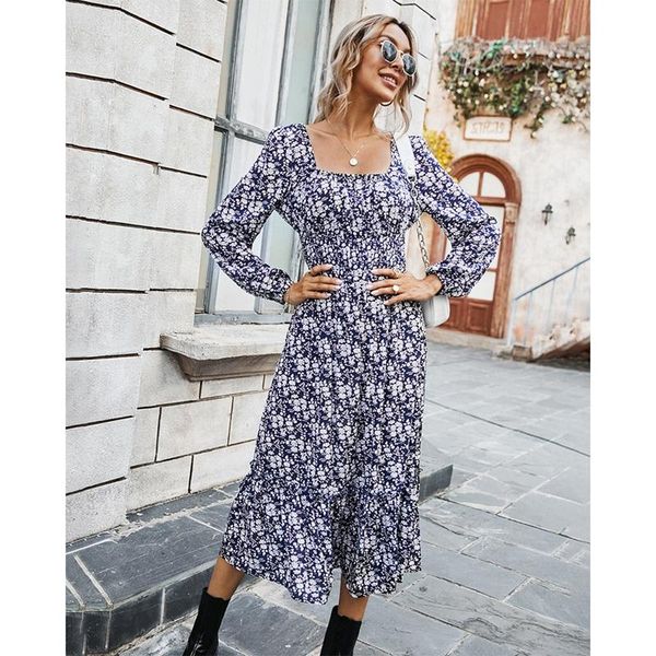 casual dresses elegant party mid-length vintage autumn dress women square collar floral print ruffles, Black;gray
casual dresses elegant party mid-length vintage autumn dress women square collar floral print ruffles, Black;gray