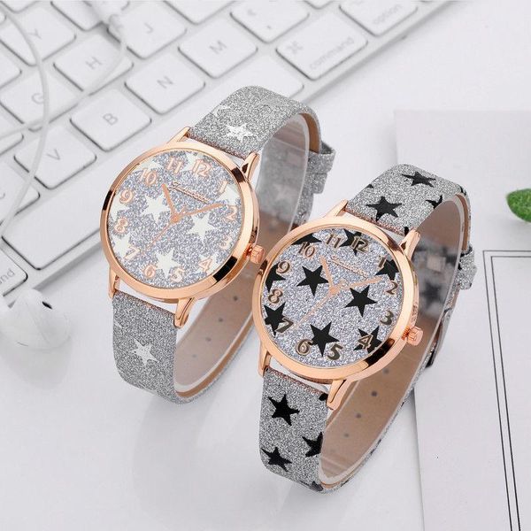 wristwatches fashion stars dial quartz watch women casual matte leather strap wristwatch female clock gift zegarek damski, Slivery;brown
wristwatches fashion stars dial quartz watch women casual matte leather strap wristwatch female clock gift zegarek damski, Slivery;brown