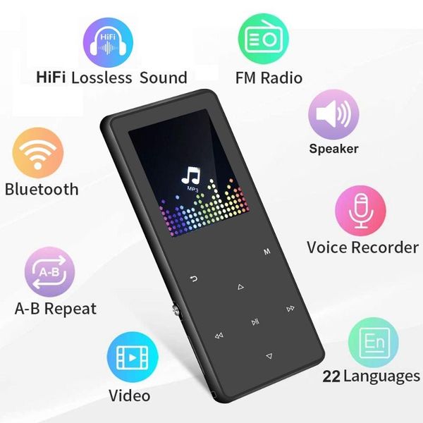 & mp4 players mp3 player with bluetooth speaker touch key built-in 8gb hifi mini portable walkman radio fm recording
& mp4 players mp3 player with bluetooth speaker touch key built-in 8gb hifi mini portable walkman radio fm recording