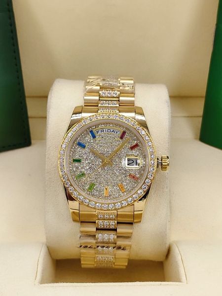 women's watches 36mm diamond middle bracelet men's watch full stainless steel strap automatic mechanical men wristwatch lady ladie, Slivery;brown
women's watches 36mm diamond middle bracelet men's watch full stainless steel strap automatic mechanical men wristwatch lady ladie, Slivery;brown