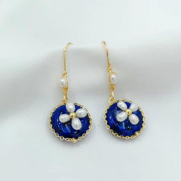 other natural stone lapis real baroque pearl earrings jewelry for women party light luxury handmade green aventurine, Golden;silver
other natural stone lapis real baroque pearl earrings jewelry for women party light luxury handmade green aventurine, Golden;silver