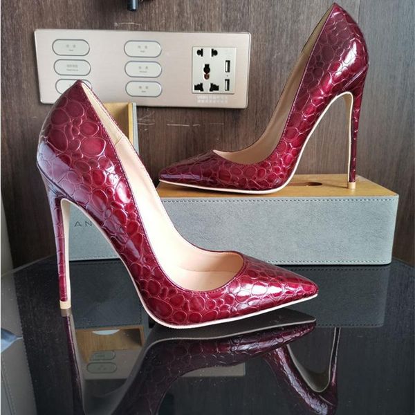 dress shoes high heels women elegant heel rivetshoes quality thin point toe 12cm patent leather pumps meeting party 2021, Black
dress shoes high heels women elegant heel rivetshoes quality thin point toe 12cm patent leather pumps meeting party 2021, Black