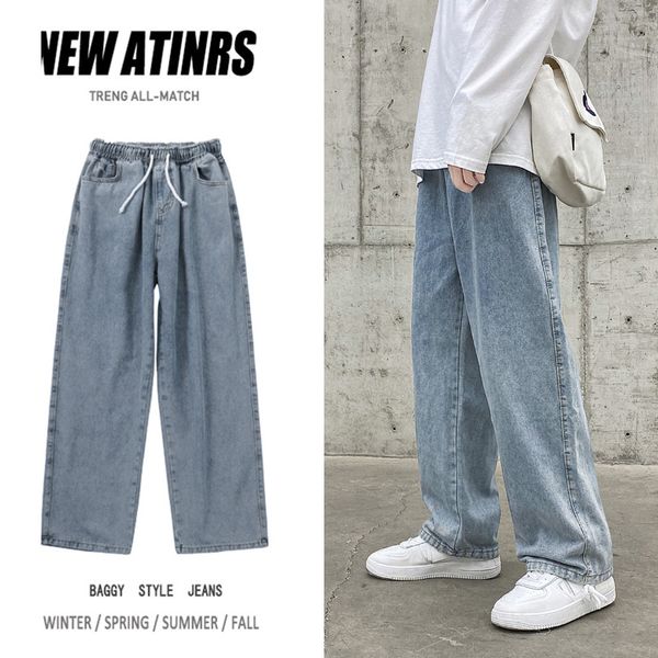 wide leg jeans mens fashion retro drawstring jeans pants men streetwear loose hip-hop denim trousers mens s-2xl, Blue
wide leg jeans mens fashion retro drawstring jeans pants men streetwear loose hip-hop denim trousers mens s-2xl, Blue