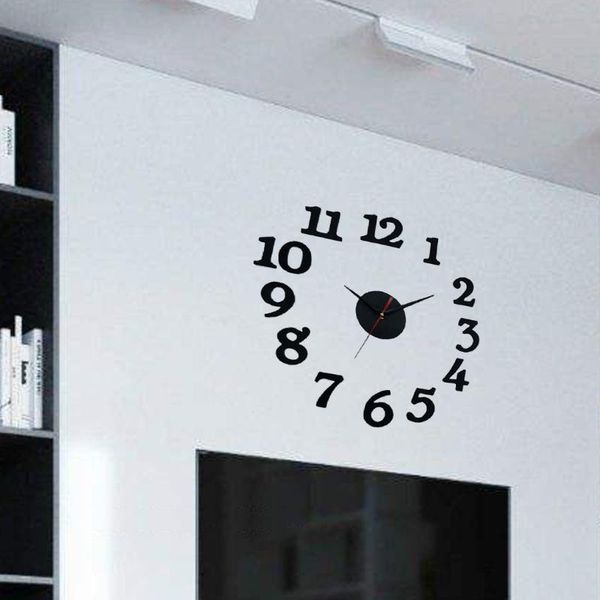 1pcs diy self wall clock 3d modern digit home living room interior decoration decor clocks
1pcs diy self wall clock 3d modern digit home living room interior decoration decor clocks