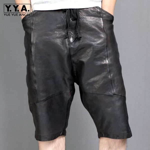 brand fashion men loose fit shorts washed vintage sheepskin genuine leather knee length street summer black men's, White;black
brand fashion men loose fit shorts washed vintage sheepskin genuine leather knee length street summer black men's, White;black
