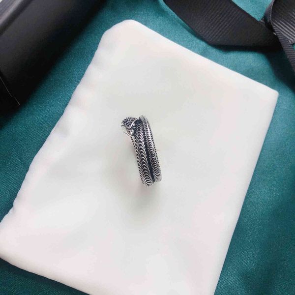 new spirit snake guochao used twining three-dimensional scale love pattern couple ring, Silver
new spirit snake guochao used twining three-dimensional scale love pattern couple ring, Silver