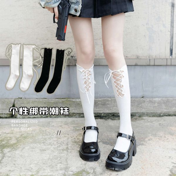 bandage stockings children's middle tube calf spring summer thin fashion lovely black white 
bandage stockings children's middle tube calf spring summer thin fashion lovely black white