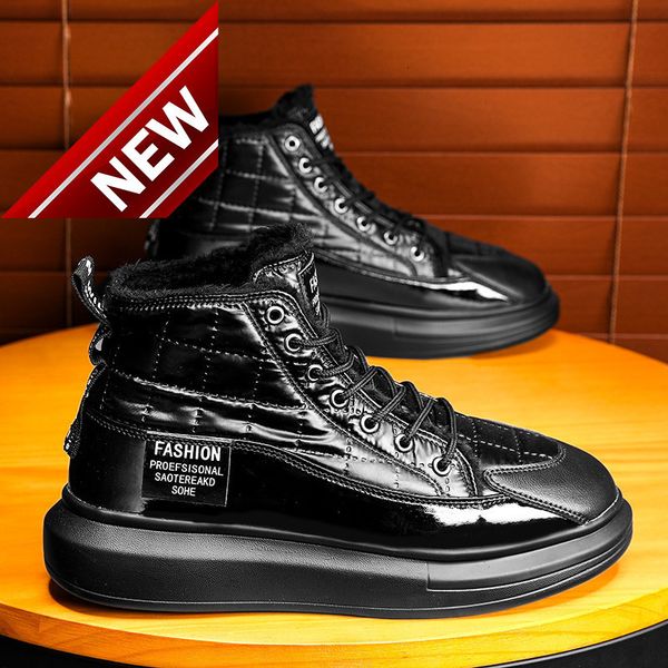 2021 autumn and winter new korean men's high fashion casual plush warm snow boots cotton shoes, Black
2021 autumn and winter new korean men's high fashion casual plush warm snow boots cotton shoes, Black