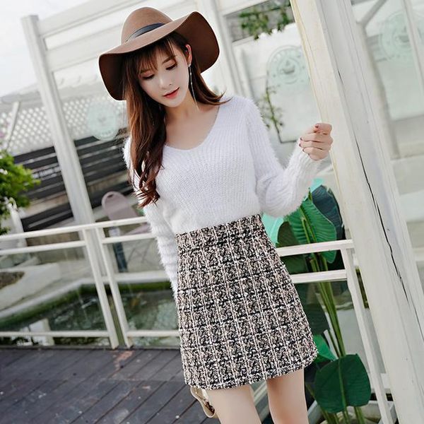 skirts plaid women spring and autumn a- line skirt sequined woolen high waist woman faldas jupe, Black
skirts plaid women spring and autumn a- line skirt sequined woolen high waist woman faldas jupe, Black
