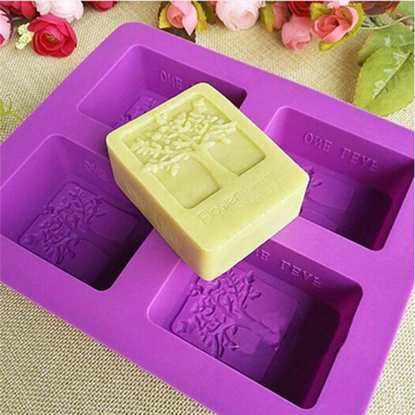 craft tools purple rectangle silicone mold tree shaped 4 hole square soap arts and crafts chocolate cake molding hand making
craft tools purple rectangle silicone mold tree shaped 4 hole square soap arts and crafts chocolate cake molding hand making