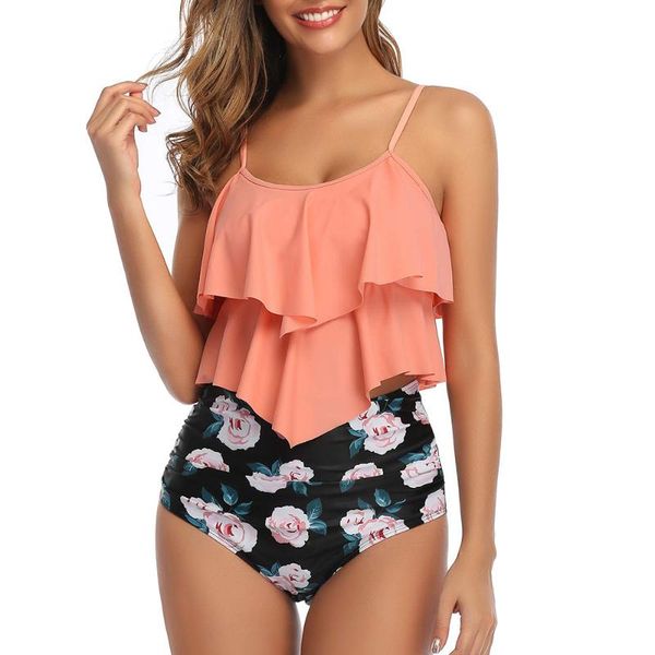 one-piece suits swimsuit for women two piece double flounce with high waisted ruched bottom tankini set swimwear bathing suit plus size
one-piece suits swimsuit for women two piece double flounce with high waisted ruched bottom tankini set swimwear bathing suit plus size