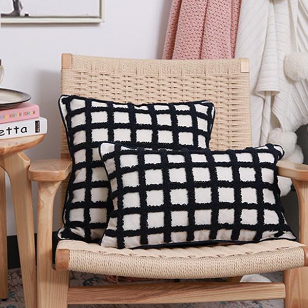 cushion/decorative pillow striped black plaids tufted embroidery pillowcover throw cushion cover cotton canvas living room sofa home pillowc
cushion/decorative pillow striped black plaids tufted embroidery pillowcover throw cushion cover cotton canvas living room sofa home pillowc
