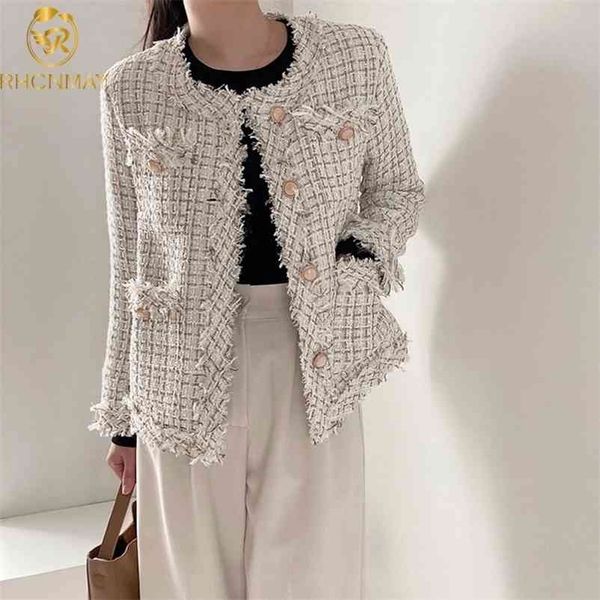 elegant chic autumn winter women's jacket french single breasted fringe binding design long sleeve tweed coat 210520, Black;brown
elegant chic autumn winter women's jacket french single breasted fringe binding design long sleeve tweed coat 210520, Black;brown