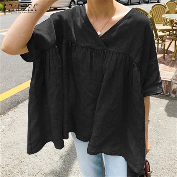 women's blouses & shirts elegant short sleeve pullover womens irregular tunic 2022 summer solid v neck blusa casual cotton patch, White
women's blouses & shirts elegant short sleeve pullover womens irregular tunic 2022 summer solid v neck blusa casual cotton patch, White
