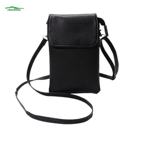 card holders ladies fashion solid color mini shoulder strap adjustable portable mobile wallet metal buckle single messenger bag, Brown;gray
card holders ladies fashion solid color mini shoulder strap adjustable portable mobile wallet metal buckle single messenger bag, Brown;gray