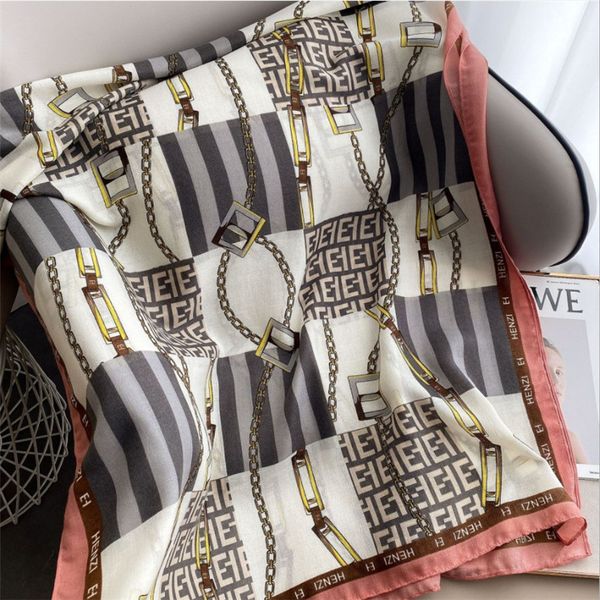 2021 spring and new korean chain letter printed summer sunscreen cotton linen scarf women' versatile shawl, Blue;gray
2021 spring and new korean chain letter printed summer sunscreen cotton linen scarf women' versatile shawl, Blue;gray