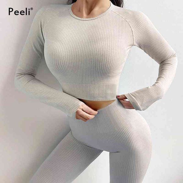 seamless yoga suit sports set gym clothes fitness women long sleeve crop high waist leggings ribbed workout tracksuits, White;red
seamless yoga suit sports set gym clothes fitness women long sleeve crop high waist leggings ribbed workout tracksuits, White;red