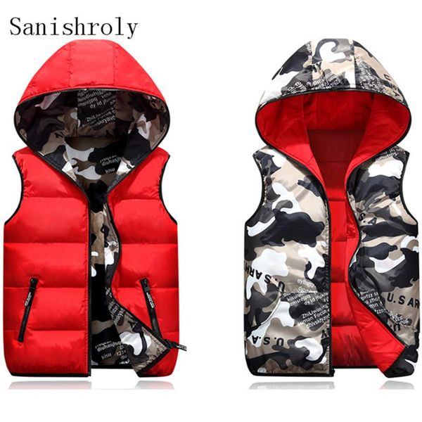 women's vests double side wear 4xl women hooded winter camouflage thicken down cotton vest sleeveless padded jacket lady short waistcoa, Black;white
women's vests double side wear 4xl women hooded winter camouflage thicken down cotton vest sleeveless padded jacket lady short waistcoa, Black;white