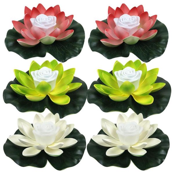 6pcs water floating lotus light romantic flower shaped pool with batteries (white candles
6pcs water floating lotus light romantic flower shaped pool with batteries (white candles