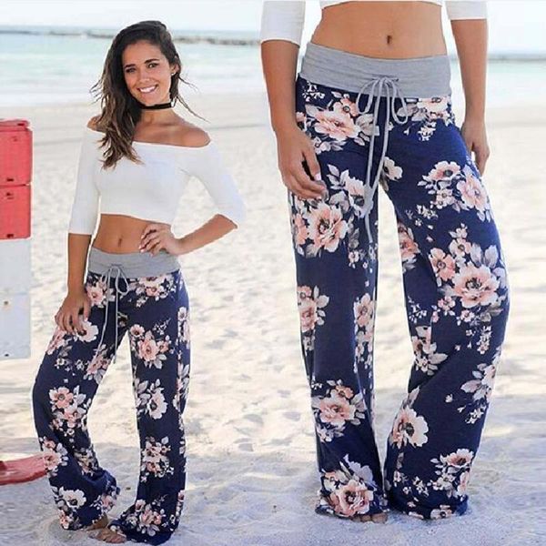 women's leggings stretch push up women floral prints drawstring wide leg pants bk/s fashion, Black
women's leggings stretch push up women floral prints drawstring wide leg pants bk/s fashion, Black