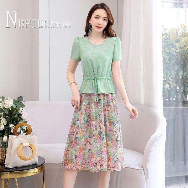 women's tracksuits chiffon floral printed dress and transparent blouse women sets summer female, Gray
women's tracksuits chiffon floral printed dress and transparent blouse women sets summer female, Gray