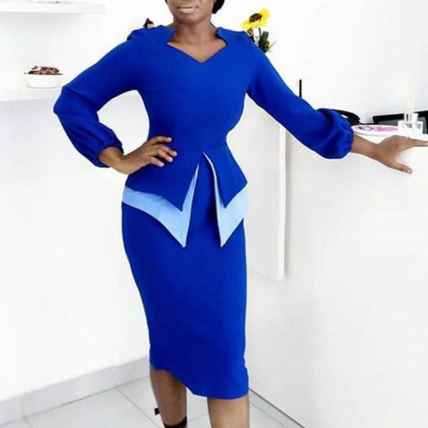 casual dresses office ladies dress blue patchwork full sleeve v neck bodycon high waist mid calf elegant work business cloth midi, Black;gray
casual dresses office ladies dress blue patchwork full sleeve v neck bodycon high waist mid calf elegant work business cloth midi, Black;gray