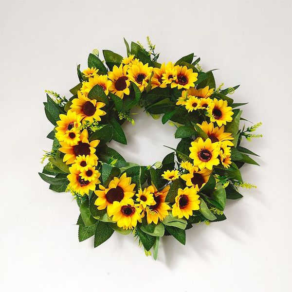 decorative flowers & wreaths glowing artificial sunflower wreath green leaves garland door for wedding decoration ourdoor party decor
decorative flowers & wreaths glowing artificial sunflower wreath green leaves garland door for wedding decoration ourdoor party decor