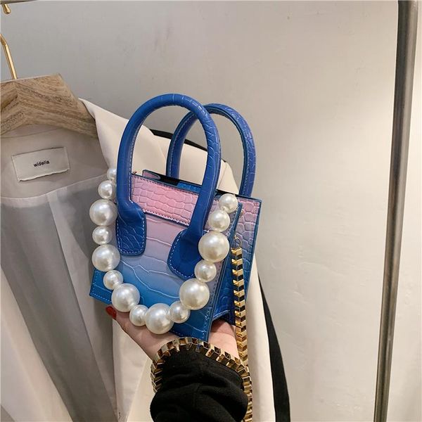 ladies pearl portable small bag 2021 trendy fashion gradient color shoulder mini chain messenger bags
ladies pearl portable small bag 2021 trendy fashion gradient color shoulder mini chain messenger bags