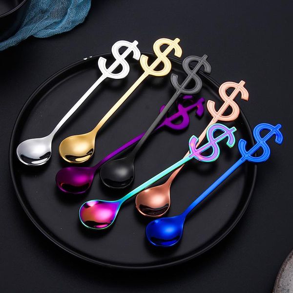 creative dollar stainless steel coffee spoon long handle mug dessert teaspoon living room tableware spoons
creative dollar stainless steel coffee spoon long handle mug dessert teaspoon living room tableware spoons
