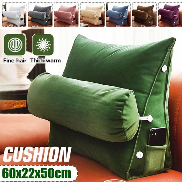 cushion/decorative pillow 60*22*50cm 2 in 1 cushion home office sofa bed removable washable soft velvet fabric cotton back mat waist pad hea
cushion/decorative pillow 60*22*50cm 2 in 1 cushion home office sofa bed removable washable soft velvet fabric cotton back mat waist pad hea
